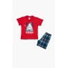 Πυτζάμα Βρεφική Καλοκαιρινή Minerva Summer Vibes Κόκκινο 61941-118 Μέγεθος - No4