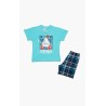 Πυτζάμα Βρεφική Καλοκαιρινή Minerva Summer Vibes Τυρκουάζ 61941-153 Μέγεθος - No1