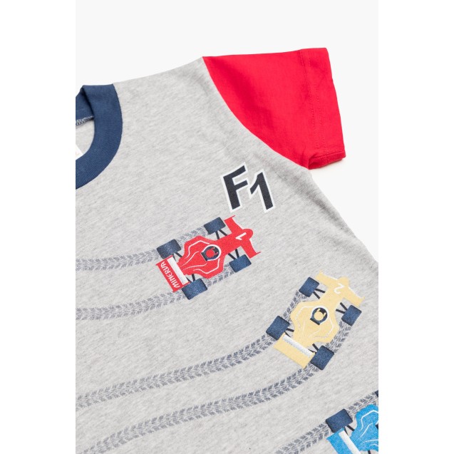 Πυτζάμα Βρεφική Καλοκαιρινή Minerva F1 Cars...