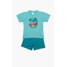 Πυτζάμα Βρεφική Καλοκαιρινή Minerva Surf Crew Τυρκουάζ 61946-153 Μέγεθος - No4