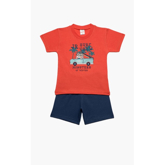Πυτζάμα Βρεφική Καλοκαιρινή Minerva Surf Crew...