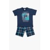 Πυτζάμα Παιδική Καλοκαιρινή Minerva Islands Μπλε Ραφ 61947-107 Μέγεθος - No8