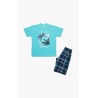 Πυτζάμα Παιδική Καλοκαιρινή Minerva Islands Τυρκουάζ 61947-153 Μέγεθος - No8