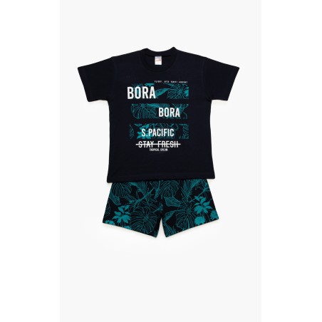 Πυτζάμα Παιδική Καλοκαιρινή Minerva Bora Bora Marine 61948-200 Μέγεθος - No10