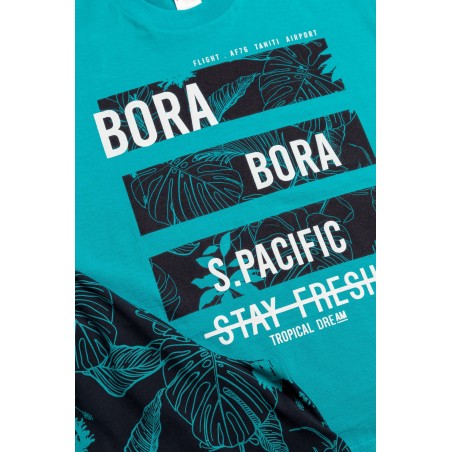 Πυτζάμα Παιδική Καλοκαιρινή Minerva Bora Bora Πετρόλ 61948-779 Μέγεθος - No14