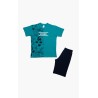 Πυτζάμα Παιδική Καλοκαιρινή Minerva Escape Πετρόλ 61949-779 Μέγεθος - No10