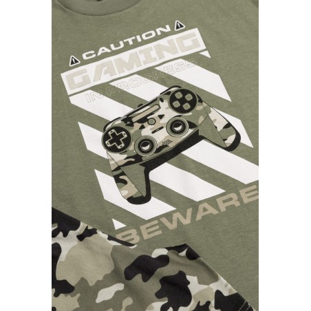 Πυτζάμα Παιδική Καλοκαιρινή Minerva Core Gaming Χακί 61951-860 Μέγεθος - No10