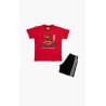 Πυτζάμα Παιδική Καλοκαιρινή Minerva Off Road Κόκκινο 61955-118 Μέγεθος - No6