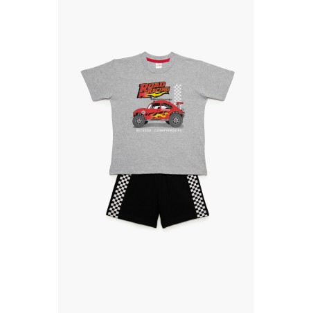 Πυτζάμα Παιδική Καλοκαιρινή Minerva Off Road Γκρι 61955-133 Μέγεθος - No6