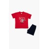 Πυτζάμα Παιδική Καλοκαιρινή Minerva Score Κόκκινο 61957-118 Μέγεθος - No8