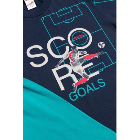 Πυτζάμα Παιδική Καλοκαιρινή Minerva Score Marine 61957-200 Μέγεθος - No6