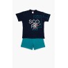 Πυτζάμα Παιδική Καλοκαιρινή Minerva Score Marine 61957-200 Μέγεθος - No10