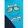 Πυτζάμα Παιδική Καλοκαιρινή Minerva Keep Smiling Μπλε 61958-171 Μέγεθος - No8