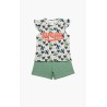 Παιδική Πυτζάμα Καλοκαιρινή Minerva Cactus Ecru Petrol Cactus 61962-106 Μέγεθος - No12