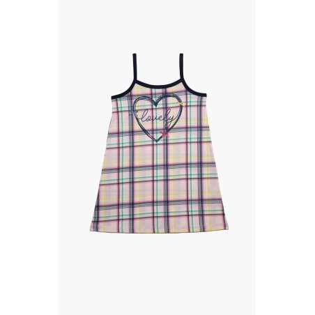 Νυχτικό Παιδικό Καλοκαιρινό Minerva Lovely Ροζ-Πράσινο 61963-123 Μέγεθος - No16