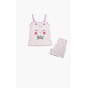 Πυτζάμα Παιδική Καλοκαιρινή Minerva Oh La La Ροζ-Σιέλ 61965-127 Μέγεθος - No10