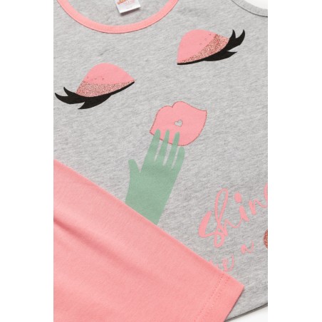 Πυτζάμα Παιδική Καλοκαιρινή Minerva Shine Star Γκρι 61971-133 Μέγεθος - No8