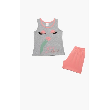 Πυτζάμα Παιδική Καλοκαιρινή Minerva Shine Star Γκρι 61971-133 Μέγεθος - No10