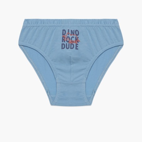 Σετ Παιδικά Σλιπάκια για Αγόρι 3 Τεμαχίων Minerva Dynosaurus L.Blue-Navy 42219-080 Μέγεθος - No6