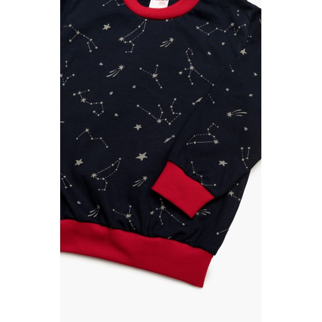 Πυτζάμα Βρεφική Χειμερινή Minerva Space Dino...