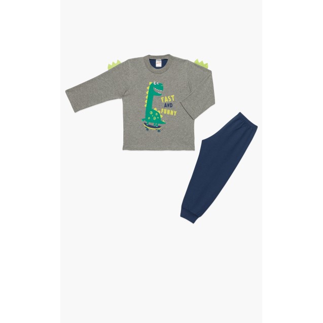 Πυτζάμα Βρεφική Χειμερινή Minerva Fast Dino...