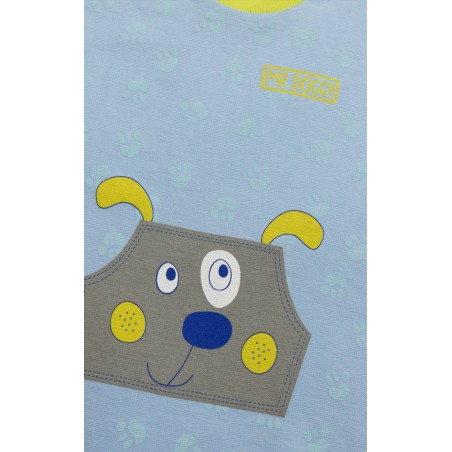 Πυτζάμα Βρεφική Χειμερινή Minerva Mr Teddy Γαλάζιο 62003-382 Μέγεθος - No4