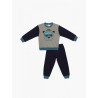 Πυτζάμα Βρεφική Χειμερινή Minerva Snow Adventure Grey/Navy Blue 62004-023 Μέγεθος - No4