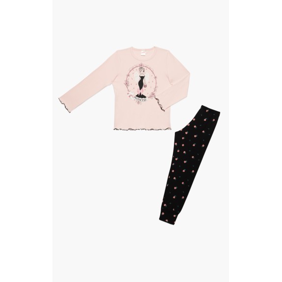 Πυτζάμα Παιδική Χειμερινή Minerva Dream Princess Σομόν...