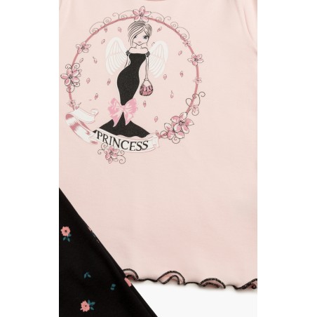 Πυτζάμα Παιδική Χειμερινή Minerva Dream Princess Σομόν 62024-060 Μέγεθος - No14