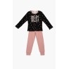 Πυτζάμα Παιδική Χειμερινή Minerva Dream Princess Black/Pink 62024-150 Μέγεθος - No12