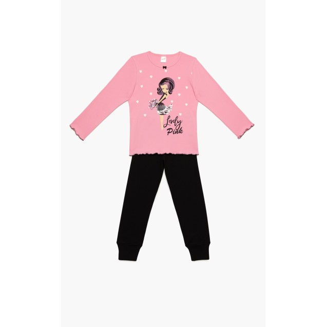 Πυτζάμα Παιδική Χειμερινή Minerva Lovely Girl...