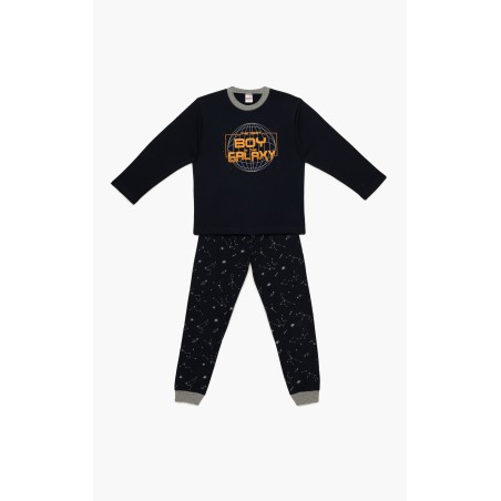 Πυτζάμα Παιδική Χειμερινή Minerva Boy Galaxy Marine 62055-100 Μέγεθος - No12