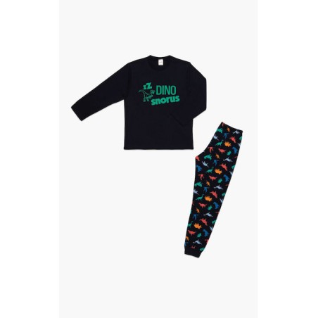 Πυτζάμα Παιδική Χειμερινή Minerva Dinosaurs Marine 62057-100 Μέγεθος - No16