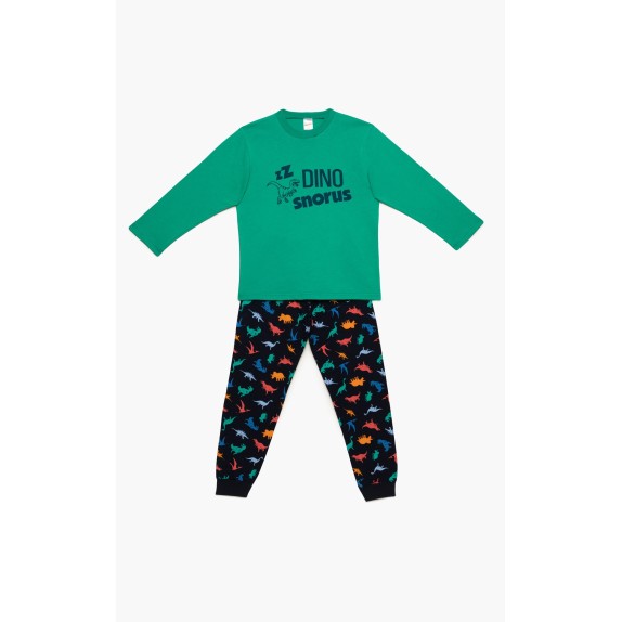 Πυτζάμα Παιδική Χειμερινή Minerva Dinosaurs Πράσινο...