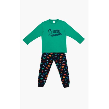 Πυτζάμα Παιδική Χειμερινή Minerva Dinosaurs Πράσινο 62057-162 Μέγεθος - No12