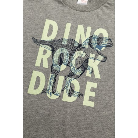 Πυτζάμα Παιδική Χειμερινή Minerva Dino Rock Γκρι 62063-023 Μέγεθος - No14