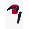 Πυτζάμα Παιδική Χειμερινή Φούτερ Minerva Play Again Red/Navy Blue 62065-018 Μέγεθος - No8