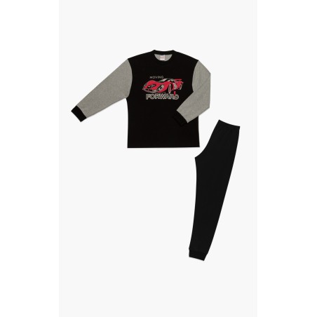 Πυτζάμα Παιδική Χειμερινή Minerva Forward Black/Grey 62067-045 Μέγεθος - No6