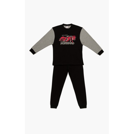Πυτζάμα Παιδική Χειμερινή Minerva Forward Black/Grey 62067-045 Μέγεθος - No10