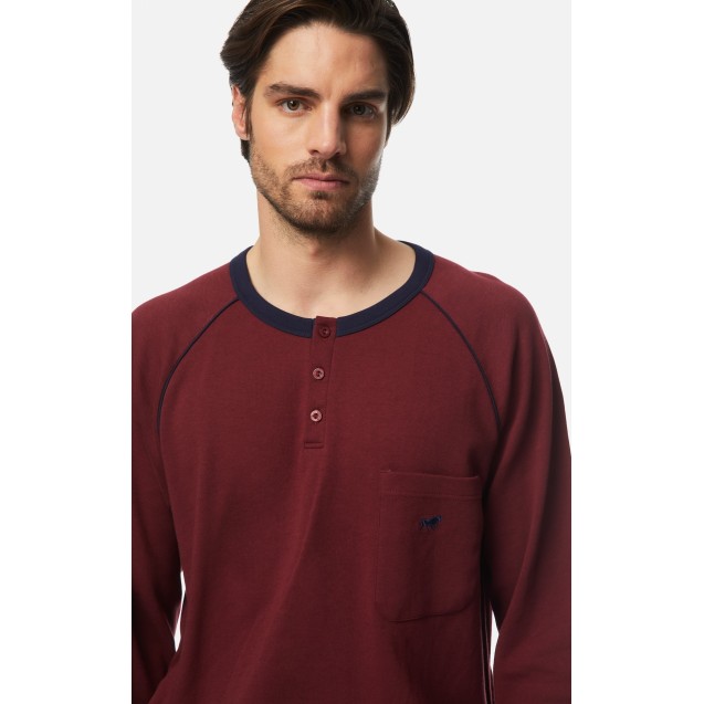 Πυτζάμα Ανδρική Χειμερινή Minerva Bull Bordeaux...