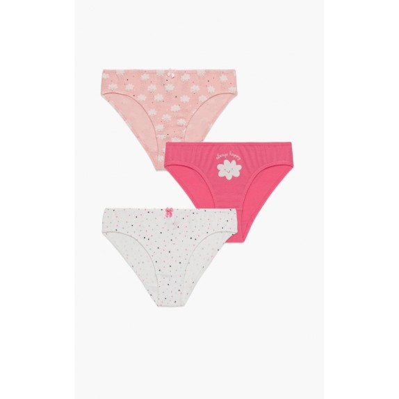 Σετ Παιδικά Σλιπάκια για Κορίτσι 3 Τεμαχίων Minerva Happy...