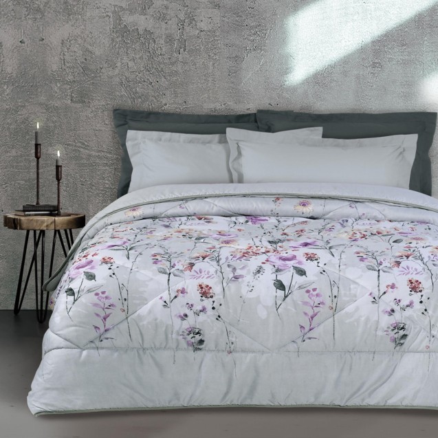 DAS HOME ΠΑΠΛΩΜΑ ΜΟΝΟ HAPPY 4783 ΓΚΡΙ- ΛΙΛΑ