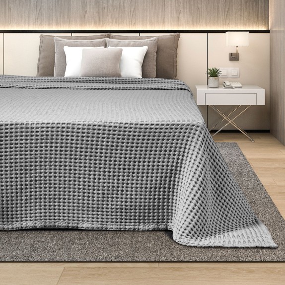 Κουβερτα Πικε Υπερδιπλη 230X240 Adam Home Grey