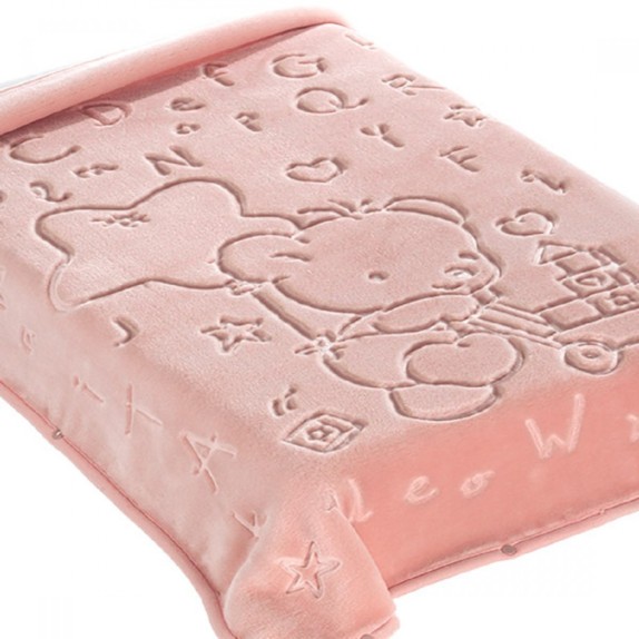 Κουβερτα Ισπανιας Κουνιας 110X140 Belpla Ster 521 Pink