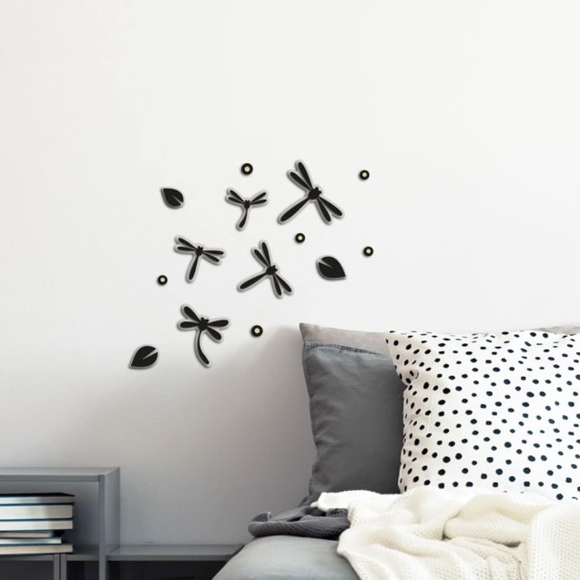 Αφρώδη Αυτοκόλλητα Τοίχου Ango Dragonflies S 59513