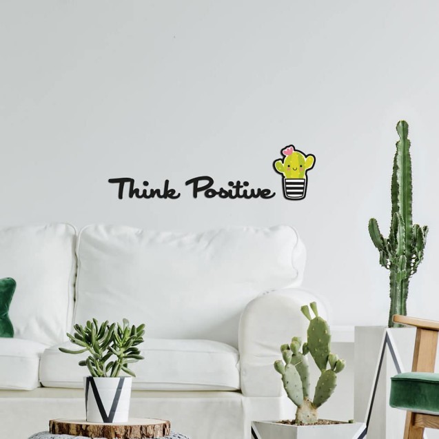 Αφρώδη Αυτοκόλλητα Τοίχου Ango Think Positive S...