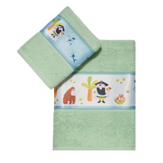 Σετ Πετσέτες 2 Τεμαχίων Kentia Barbarosa 