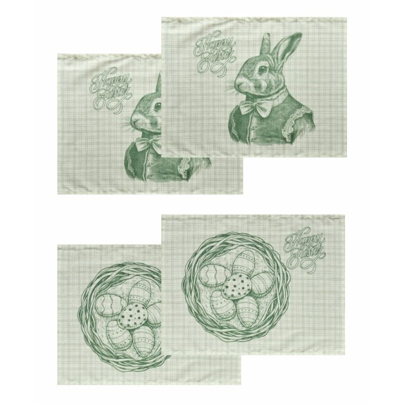 Σετ Σουπλά 4 ττεμαχίων Kentia Easter 24 05 33x45