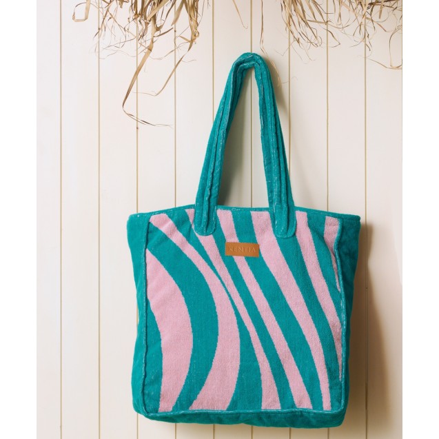 Τσάντα Παραλίας Kentia Mykonos Βελουτε