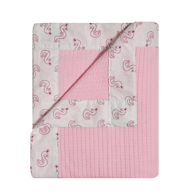 Κουβέρτα Κούνιας Kentia Odile -Πλεκτη Με Φασα...